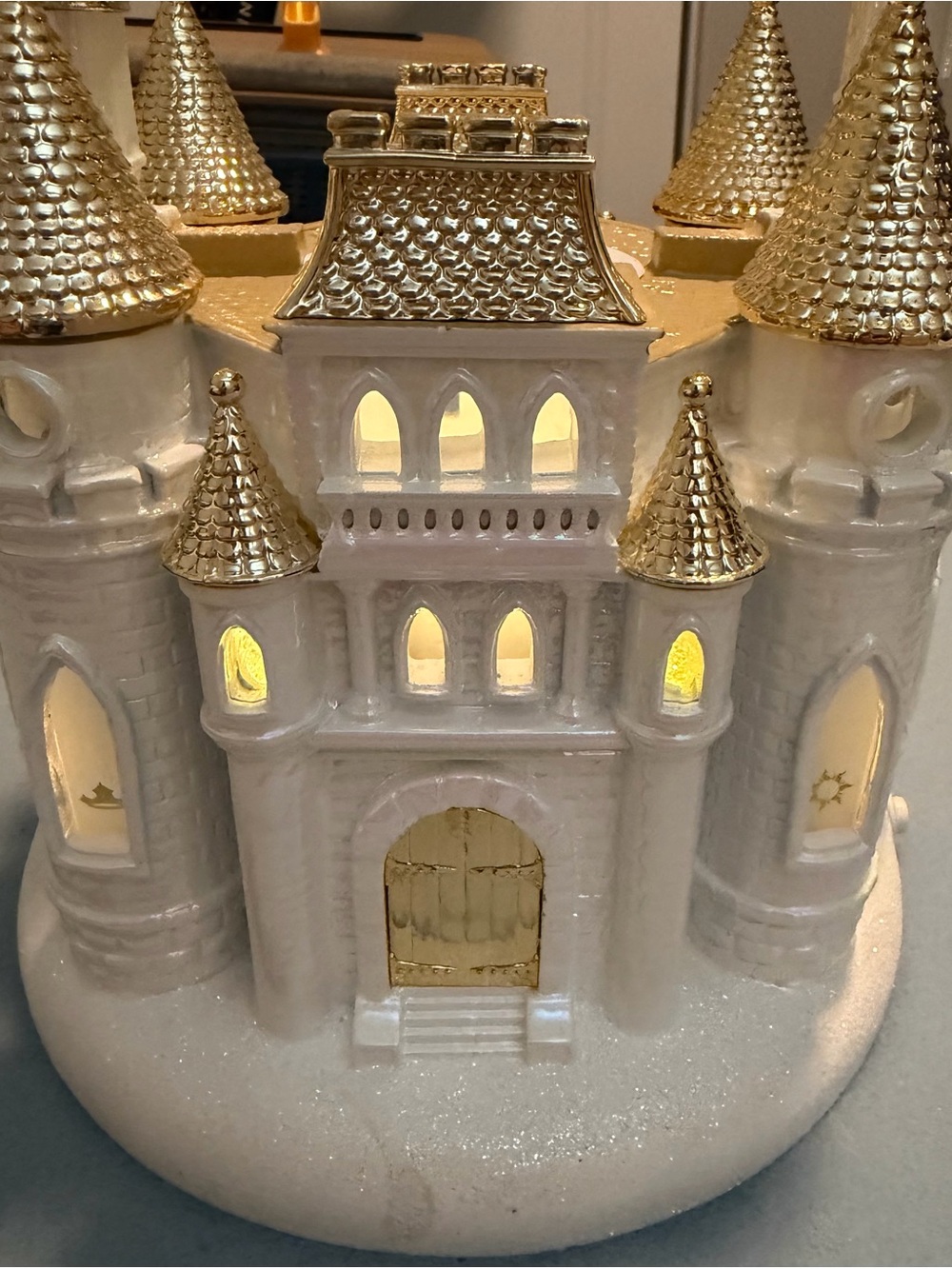 B& BW’s Disney Princess castle candle holder.